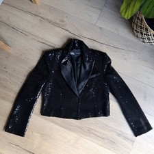 Zara Sequin Cropped Jacket