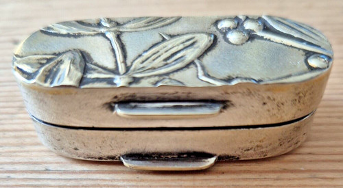 Antique silver snuff box - silver,