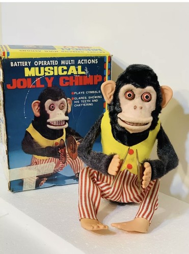 Vintage musical jolly - chimp, in