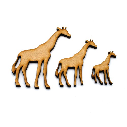 Giraffe mdf craft shapes - mdf,