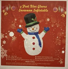 4 Feet Blue Gloves Inflatable
