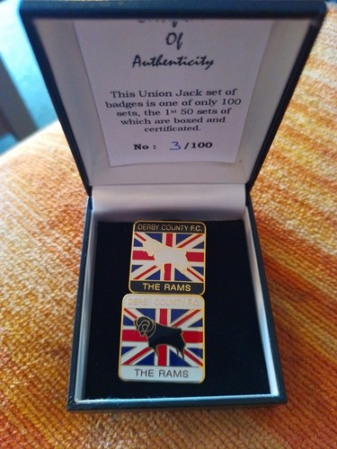 Derby county union jack pin - jack,