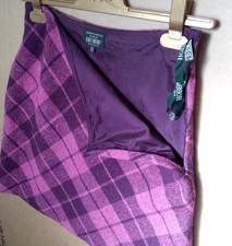 Hobbs Pink & Plum check wool