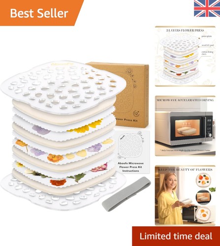 Microwave flower press - microwave, kit