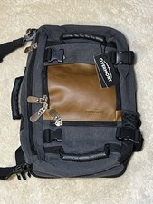 Overmont Canvas Travel Laptop Backpack Vintage Duffle Hiking Rucksack New