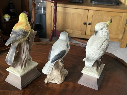 Bisque porcelain bird - bisque,
