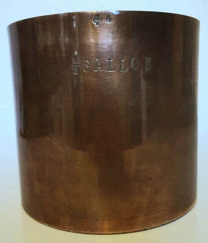 Antique copper rum measure - antique,