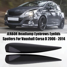 Balck Plastic Eyebrows FOR VAUXHALL CORSA D (Eyelids/Black/Eye Brows VXR/SRI)