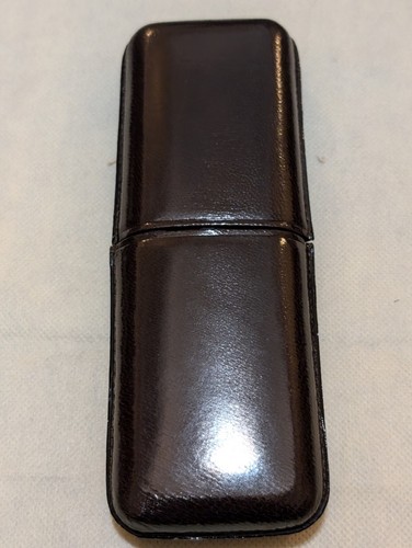 Cigar case brown leather - in,