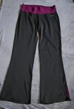 USA Pro Flare Yoga Pants.  Grey Cerise Pink Size 12