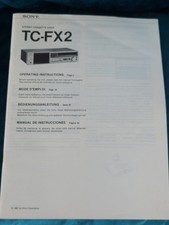 Sony TC-FX2 Stereo Cassette