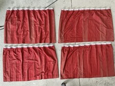 Red Caravan Curtains x8