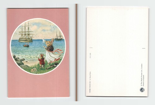Vintage postcard racey helps - vintage,