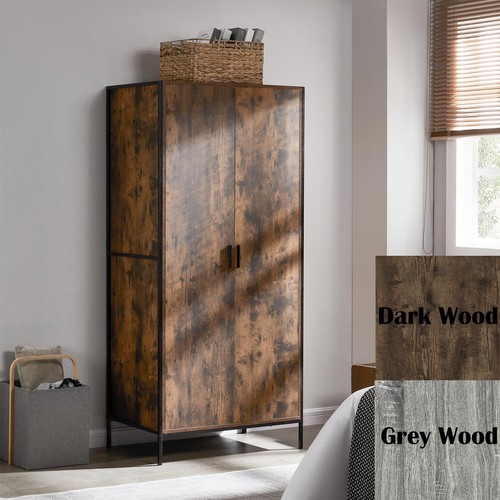 Industrial wooden wardrobe - industrial,