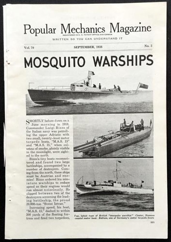 Motor torpedo boats - torpedo, 1938