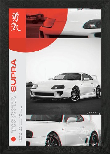 Jdm toyota supra mk4 framed - toyota,