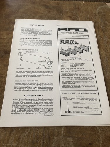 Brc service manual model - brc,