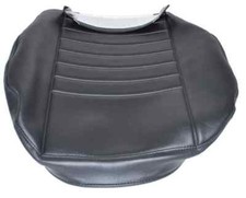 Land Rover Defender 90, 110, Outer Seat BASE Re-Trim Cover in Black Vinyl DA4028