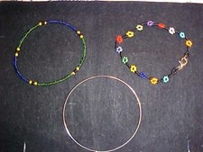 3 x Bracelets, 2 Beaded and 1 Metal (CH)