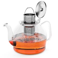 HEFTMAN Clear Glass Teapot