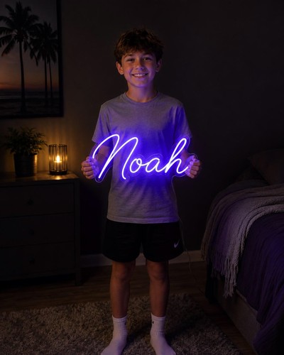 Neon name sign custom - name,