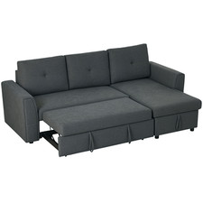HOMCOM 3 Seater Sofa Bed