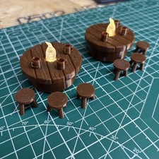 2x Led Flickering Tavern Table