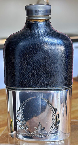 Antique silver plated hip - plated,