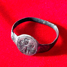 Antique Medieval Silver Signet