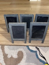 5 Small Chalkboard Easels for
