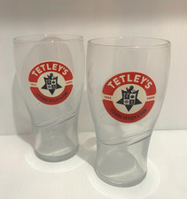 Tetley bitter pint glasses - bitter,