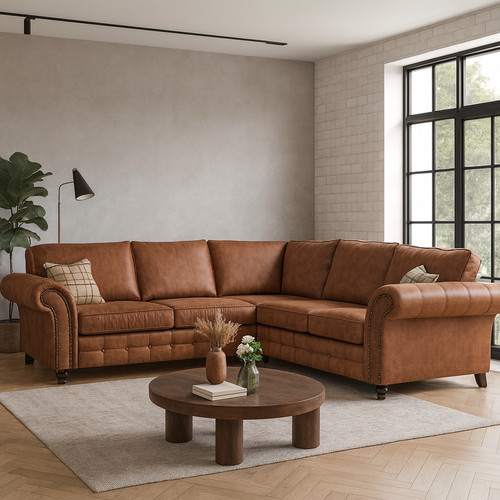 Leather corner sofa oakland - leather,