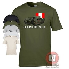 Churchill Mk3 tank t-shirt