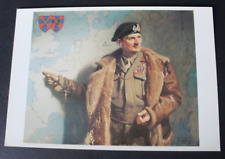 Field Marshall Viscount Montgomery of Alamein Painting Postcard Frank Salisbury