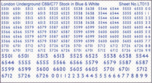 Gauge waterslide transfers - oo,