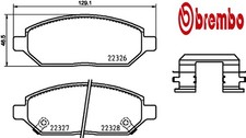 FRONT BRAKE PAD SET DISC BRAKE