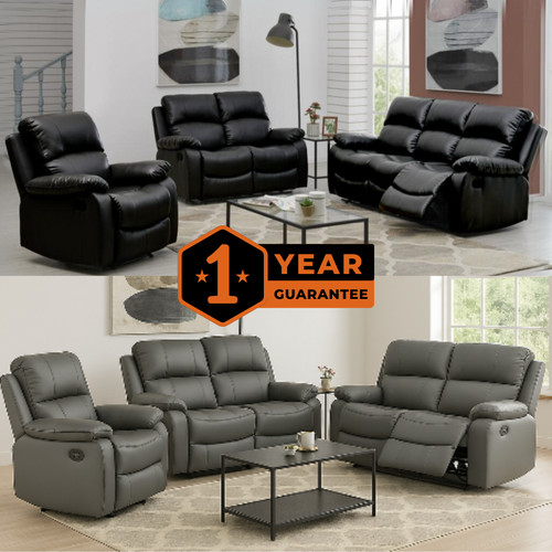 Recliner sofa suite - suite, faux