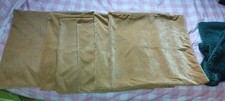 6 Ochre/Mustard Cushion Covers 20x20 Inch Velvetly Feel