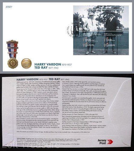 Jersey stamps harry vardon - "harry,