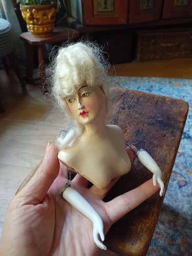 Vintage antique boudoir doll - vintage,