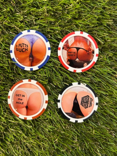 Sexy clay poker chips - 4,