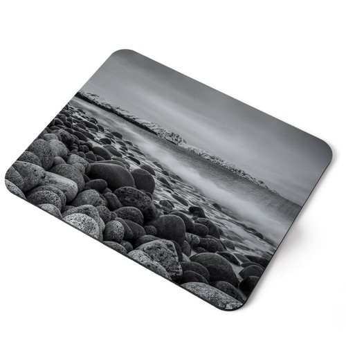 Mouse mat pad sunset - bw,