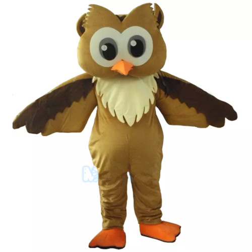Professional brown owl mascot - professional,