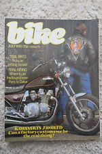 'BIKE' Magazine July 1981 Kawasaki Z1000LTD, Yamaha XJ550, Suzuki DR400S.KL250A4