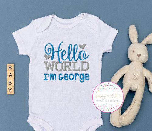 Personalised baby vest - personalised,