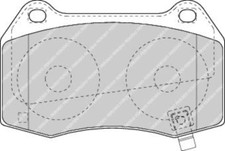 Front Brake Pad Set Fits Nissan OE 41060CD028 Ferodo FDB1561