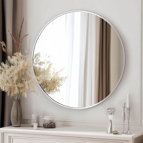 Large round mirror inch - mirror,, 28