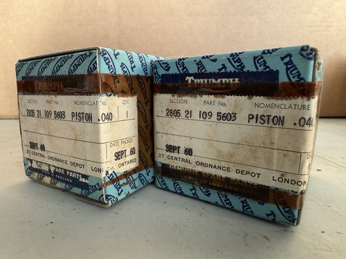 Triumph trw 500 - pistons, +40