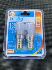 TWIN PACK E14 Mini LED Bulbs, 1.5W Small Edison Screw Lightbulb, 3000k warm.