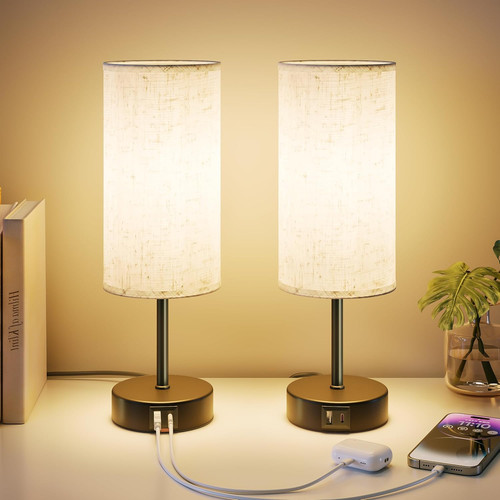 Bedside lamps set touch - bedside, 2,